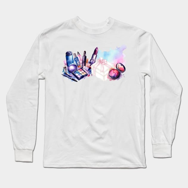 Makeup Addicted Long Sleeve T-Shirt by Viper Unconvetional Concept